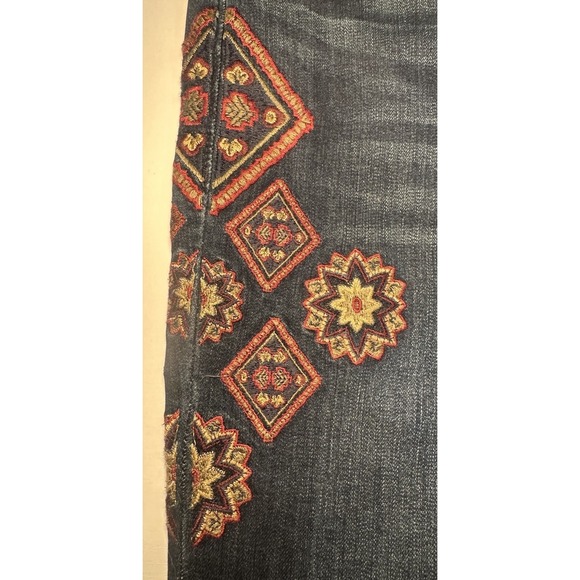 Vintage America Blues Jeans Women's Size 12/31 Bestie Embroidered Boho Aztec - Picture 14 of 14